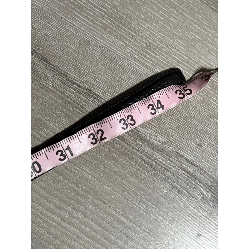 Lauren Ralph Lauren Womens Black Italian Leather Skinny Belt M Old Money Sleek